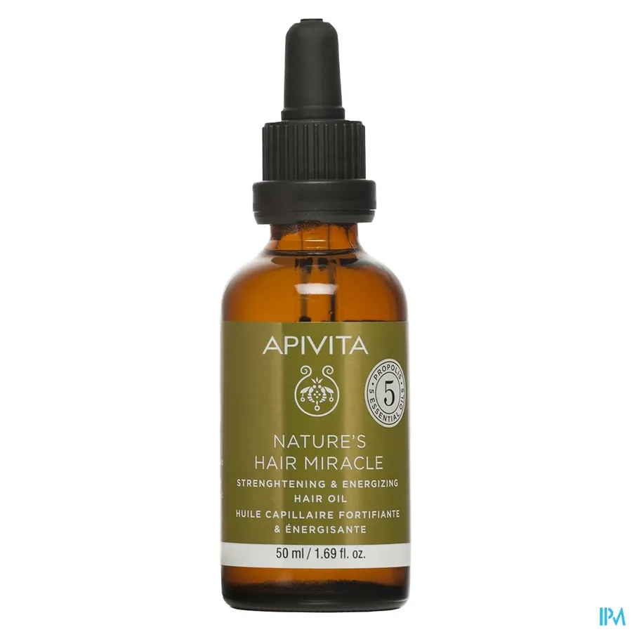 packshot van Apivita Nature's Hair Miracle Haarolie 50 ml