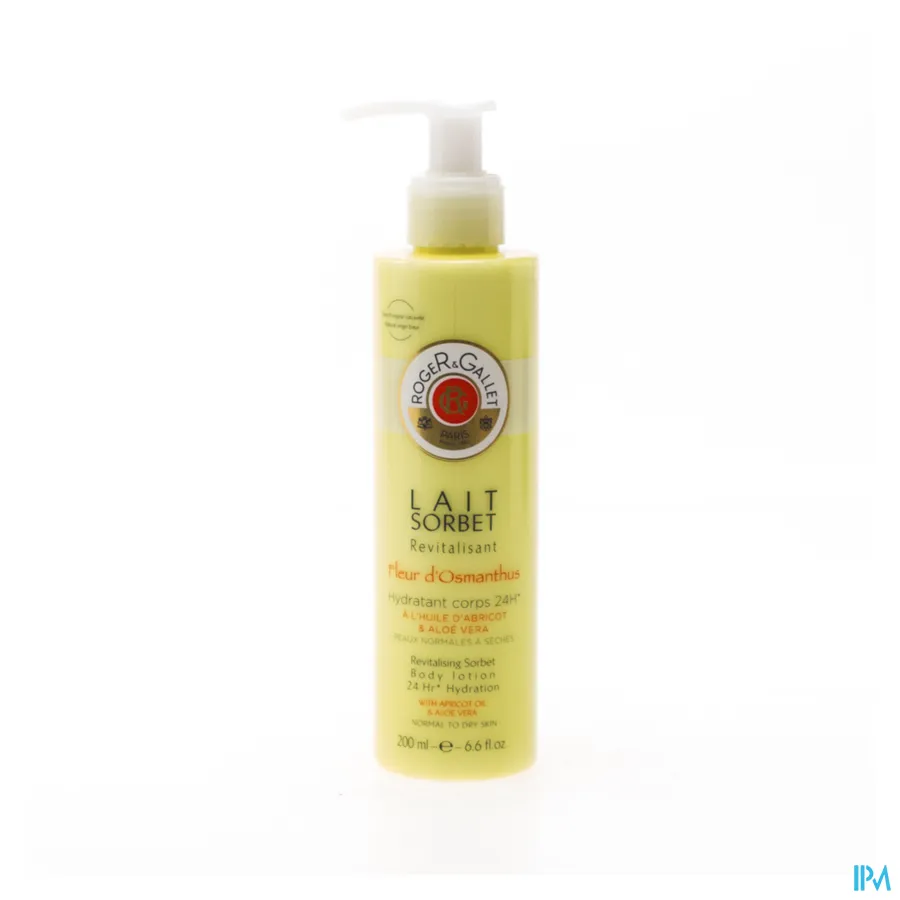 packshot van Roger & gallet Fleur Osm Sorbet Melk 200 ml