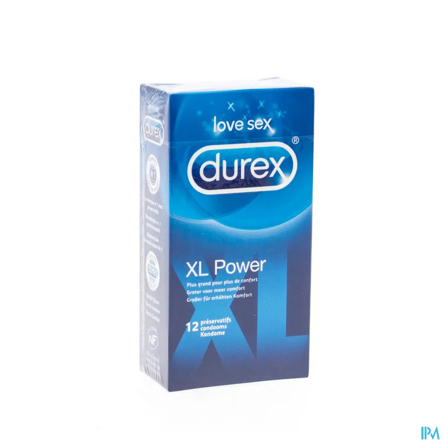 packshot van Durex XL Power 12 stuks