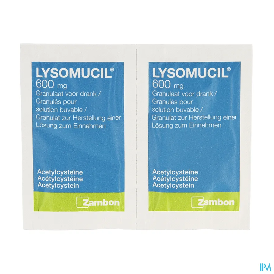 productshot van Lysomucil 600mg 14 zakjes