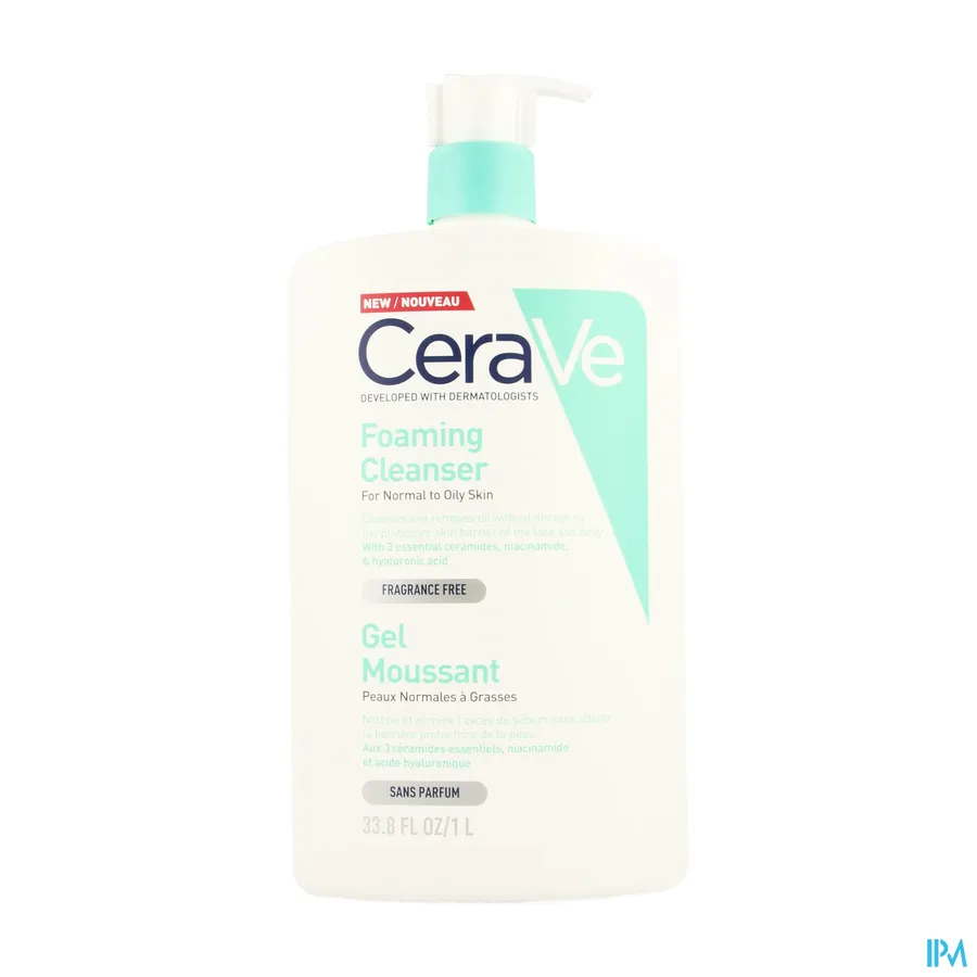 packshot van CeraVe Schuimende Reinigingsgel 1 l