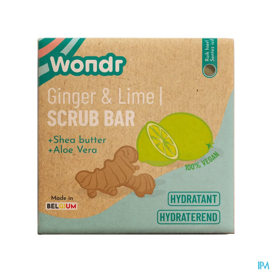 packshot van WONDR Body Scrub Energizing Ginger 110 g