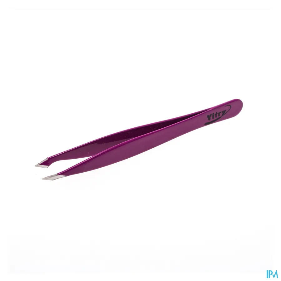 packshot van Vitry Epileerpincet met Schuine Ultrafijne Top Gekleurd