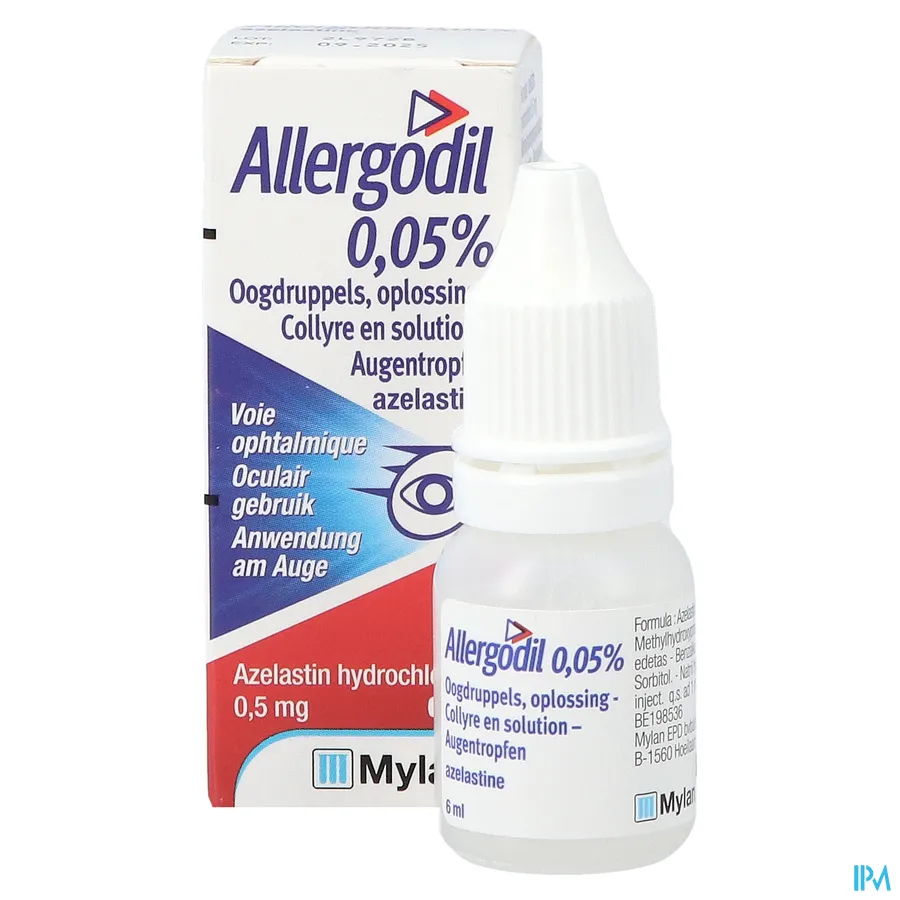packshot van Allergodil Oogdruppels 6ml