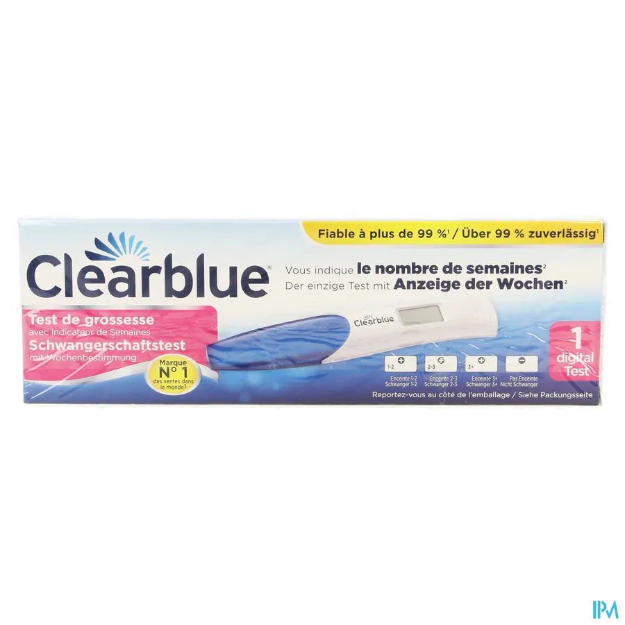 packshot van Clearblue Zwangerschapstest met Conceptie-indicator