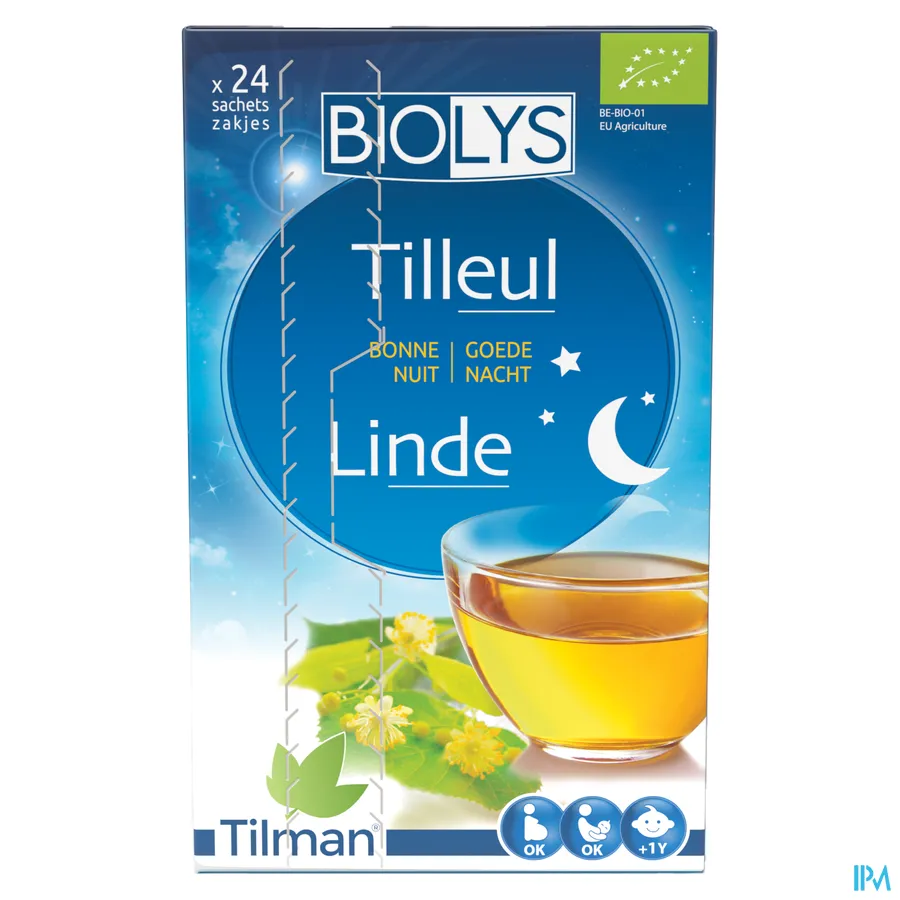 packshot van Tilman Biolys Linde 24 zakjes