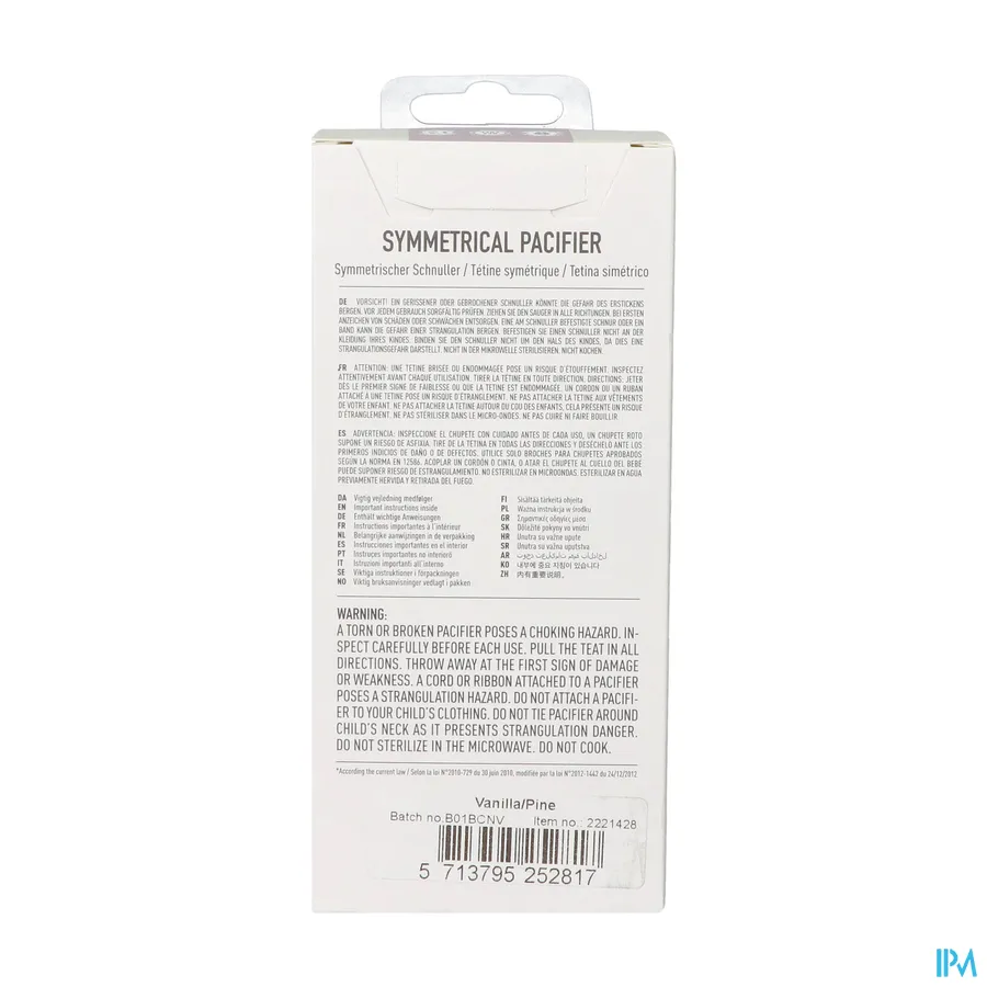 packshot van BIBS Stage 2 Fopspeen Boheme Duo Ivory & Blossom 2 stuks