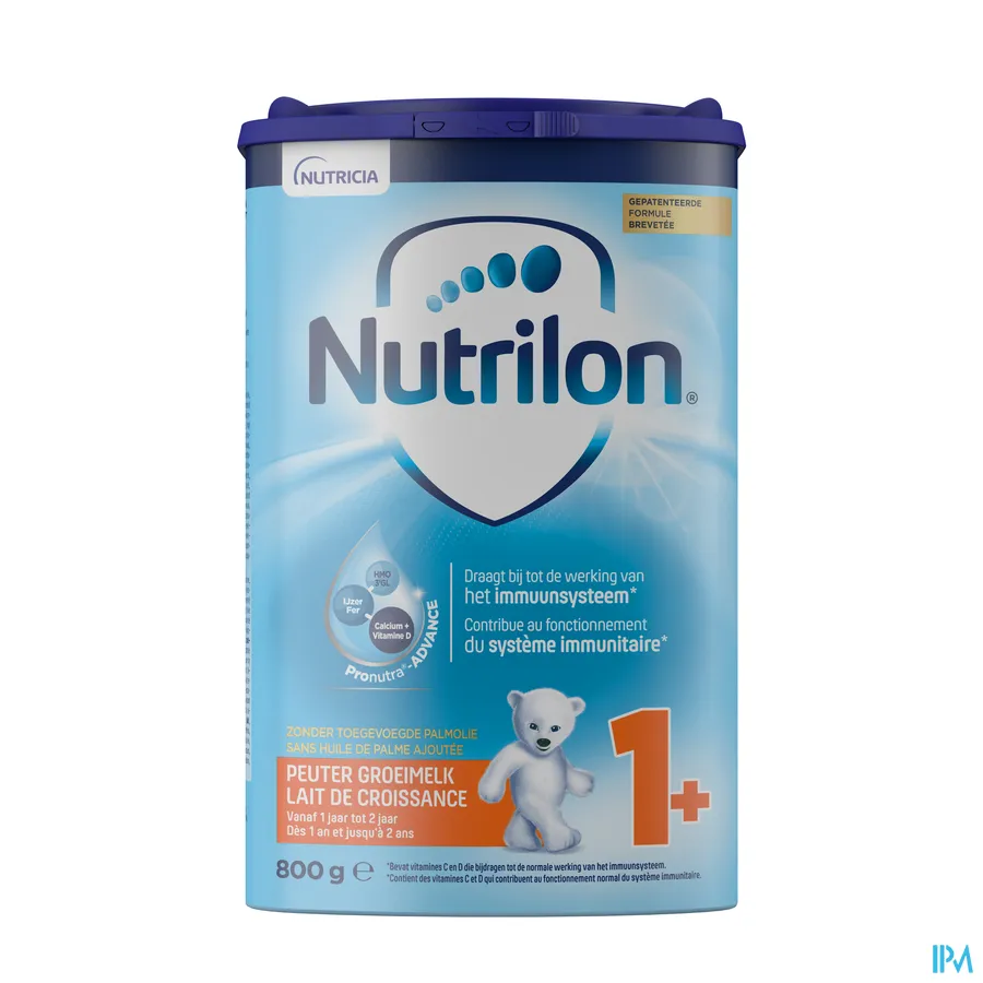 packshot van Nutrilon 1+ Groeimelk 800 g