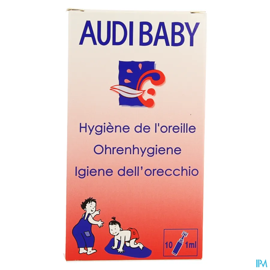 packshot van Audibaby voor Oorhygiëne Ampule 1 ml 10 Stuks