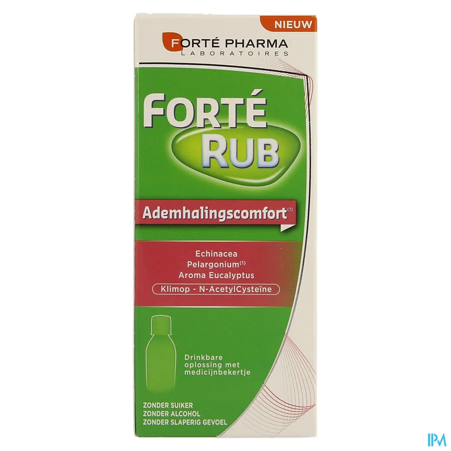 packshot van Forté Rub voor Ademhalingscomfort Oplossing 200 ml