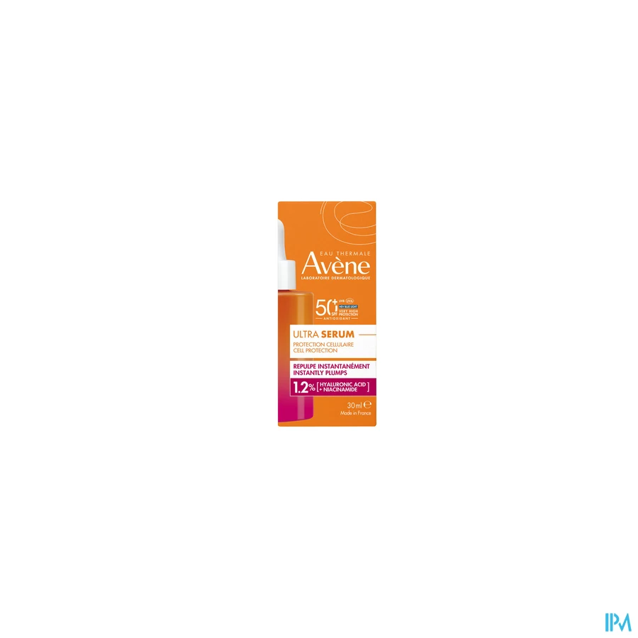 packshot van Avène Instant Opvullend Ultra Serum SPF 50+ 30 ml