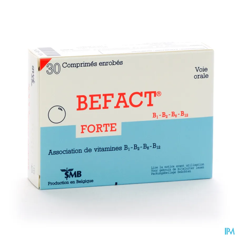packshot van Befact Forte 30 Tabletten