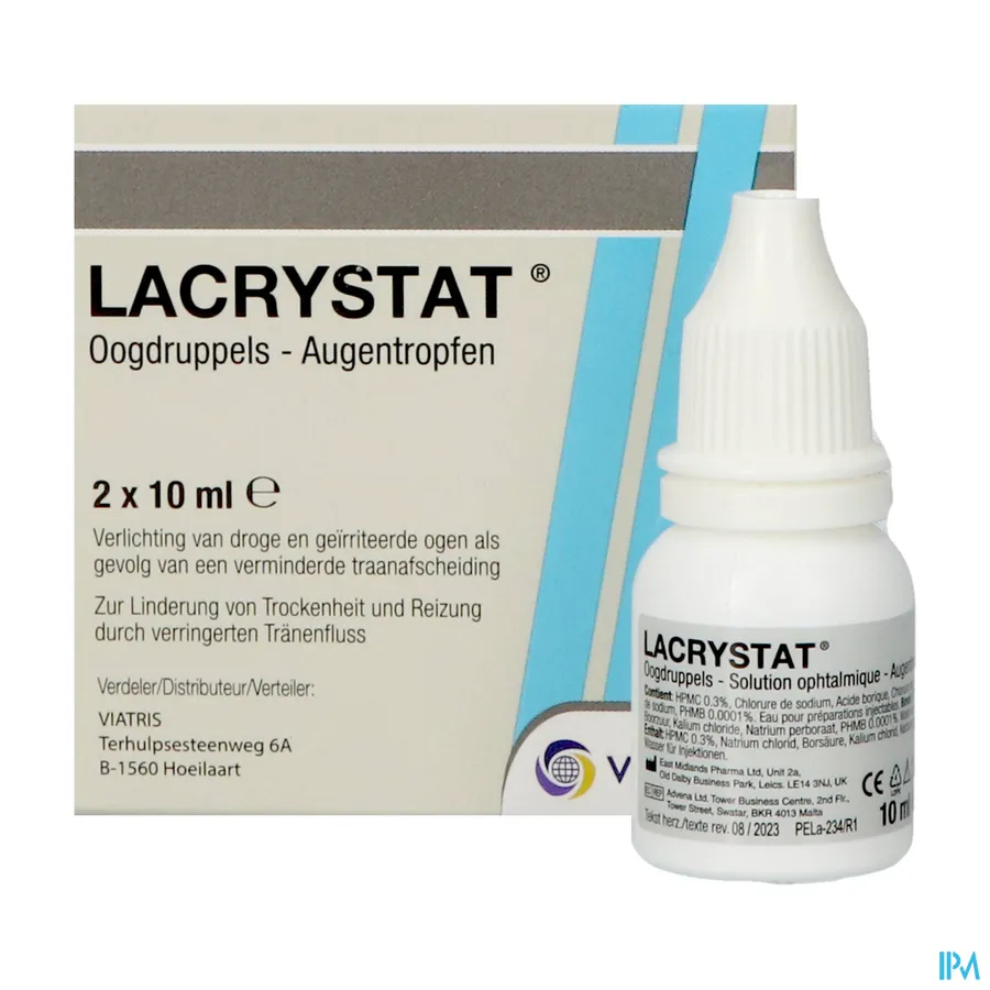 productshot van Lacrystat 2x10ml