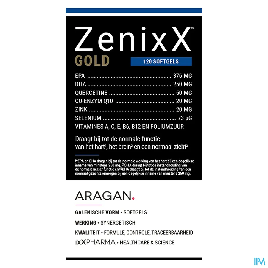 packshot van ZenixX Gold 120 capsules