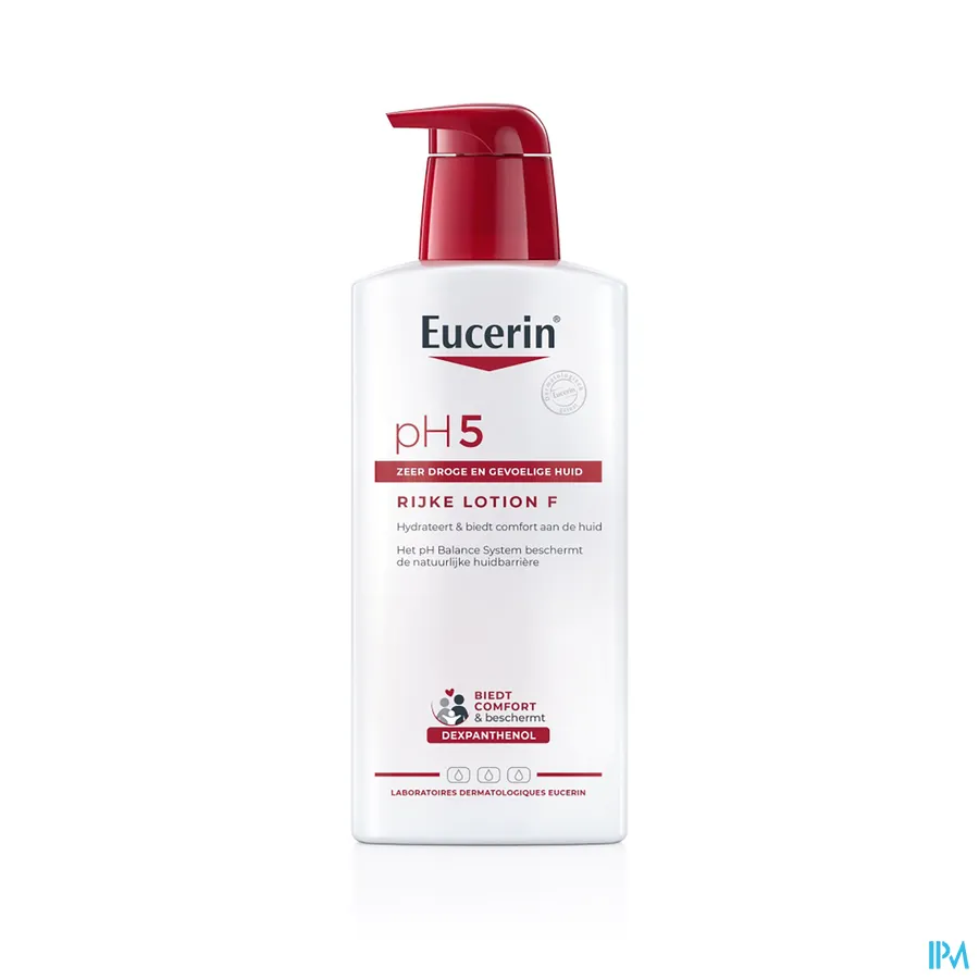 packshot van Eucerin PH5 Bodylotion F + Pomp 400ml
