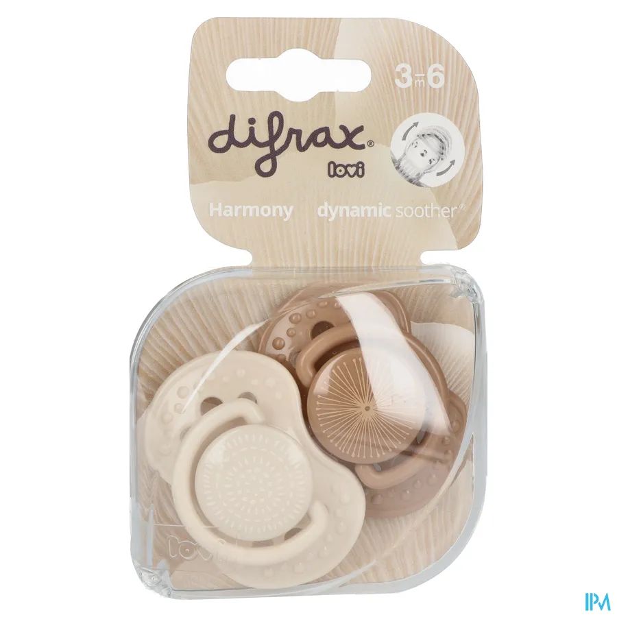 packshot van Difrax Fopspeen Dynamic Harmony 3m+ 2