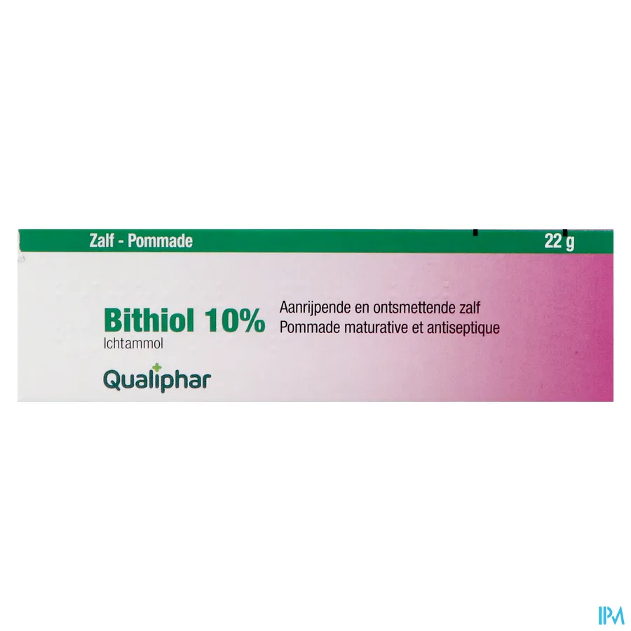 packshot van Bithiol 10% 22g zalf