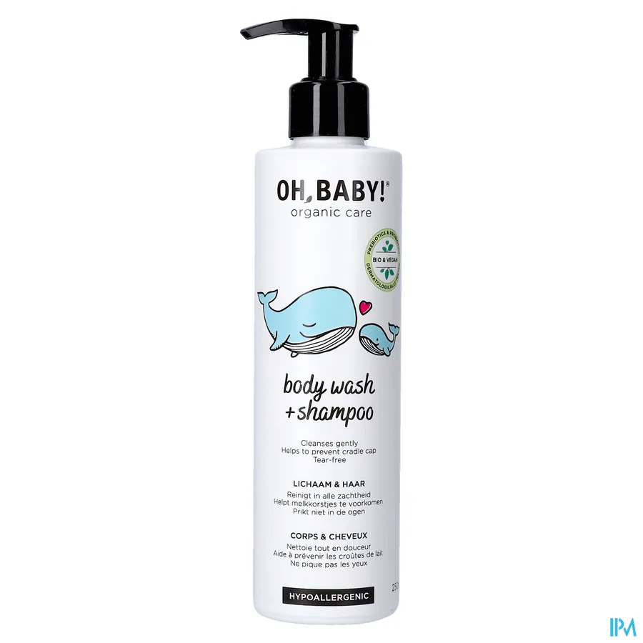 packshot van Oh Baby Body Wash & Shampoo 250 ml