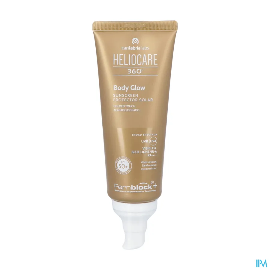 productshot van Heliocare 360° Body Glow Spf50+ Tube 100 ml