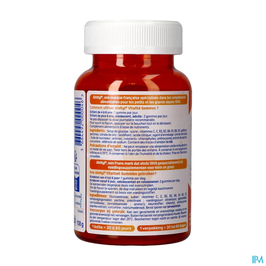 packshot van Alvityl Vitaliteit Gummies 60 gummies