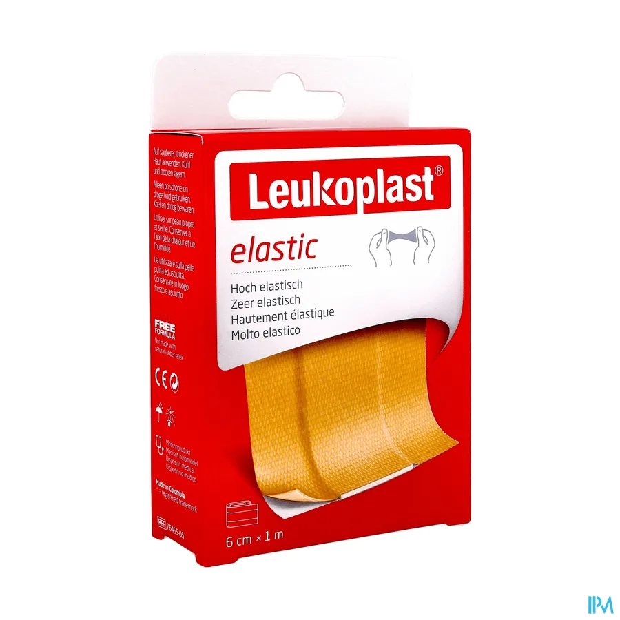 packshot van Leukoplast Elastic 6 cm x 1 m 1 stuk