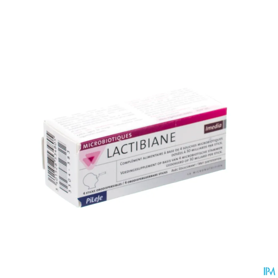 packshot van Pileje Lactabiane Imedia 4 sticks