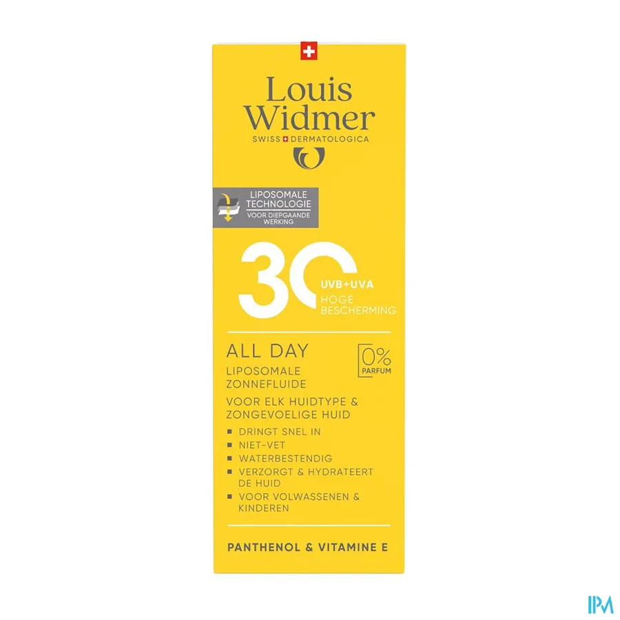 packshot van Widmer All Day 30 Zonder Parfum 100 ml