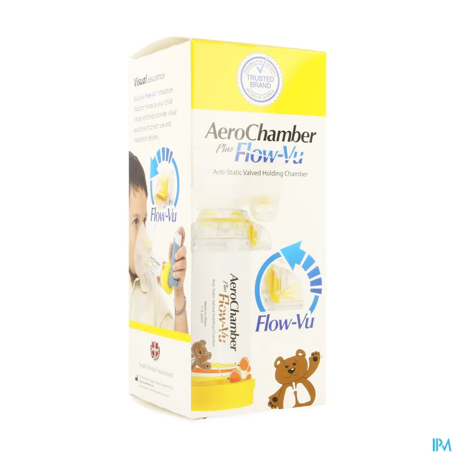 packshot van Aerochamber geel kind