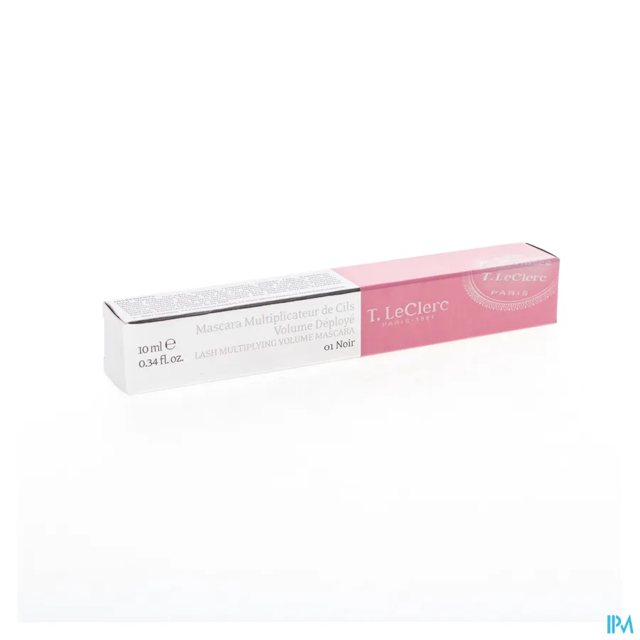 packshot van T. LeClerc Mascara Multiplicateur de Cils Volume Déployé n°01 Zwart 10 ml