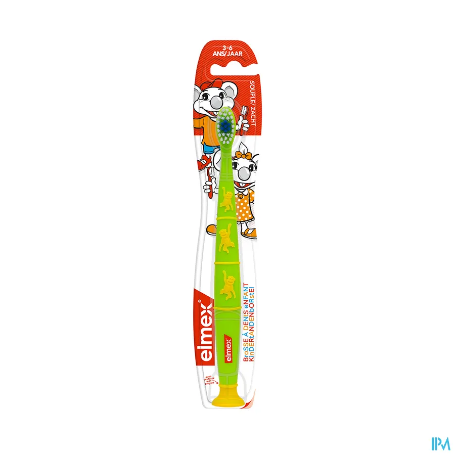 packshot van Elmex Kindertandenborstel voor Kinderen van 3-6 Jaar 1 Stuk