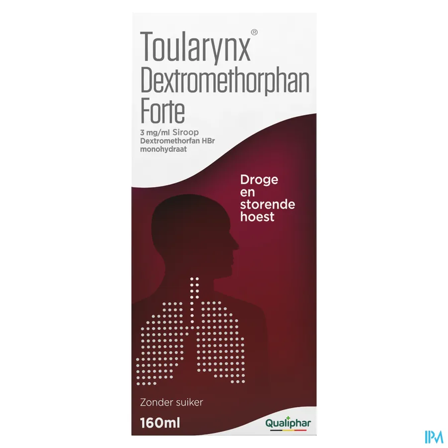 packshot van Toularynx Dextromethorphan Forte 3mg/ml Siroop 160 ml