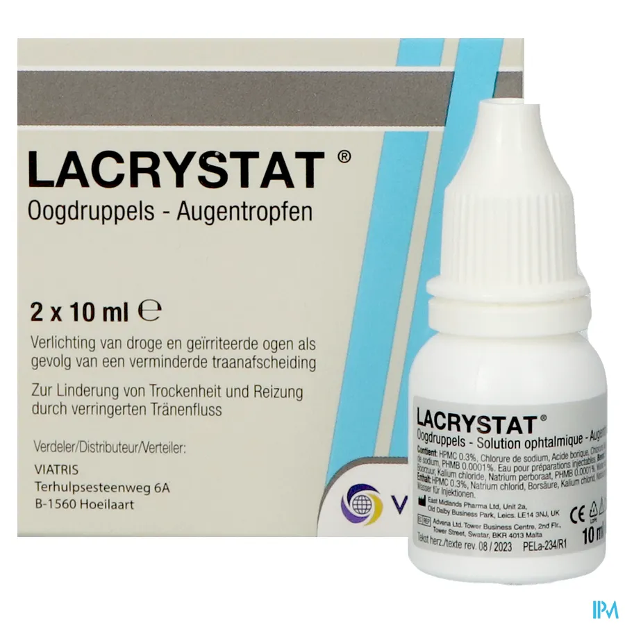 packshot van Lacrystat 2x10ml