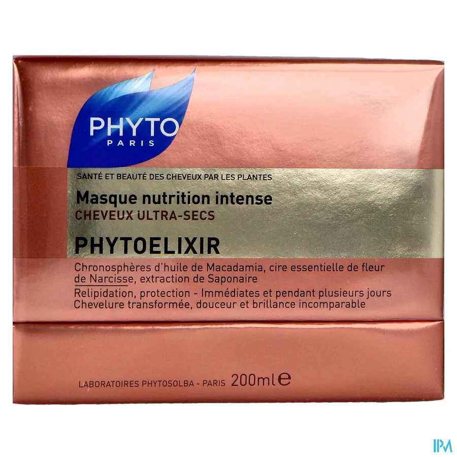 packshot van Phyto Phytoelixir Intens Voedend Masker voor Zeer Droog Haar 200 ml