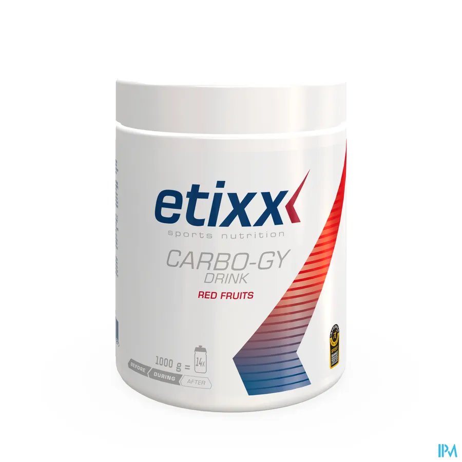 packshot van Etixx Carbo-Gy met Rode Vruchtensmaak 1 kg