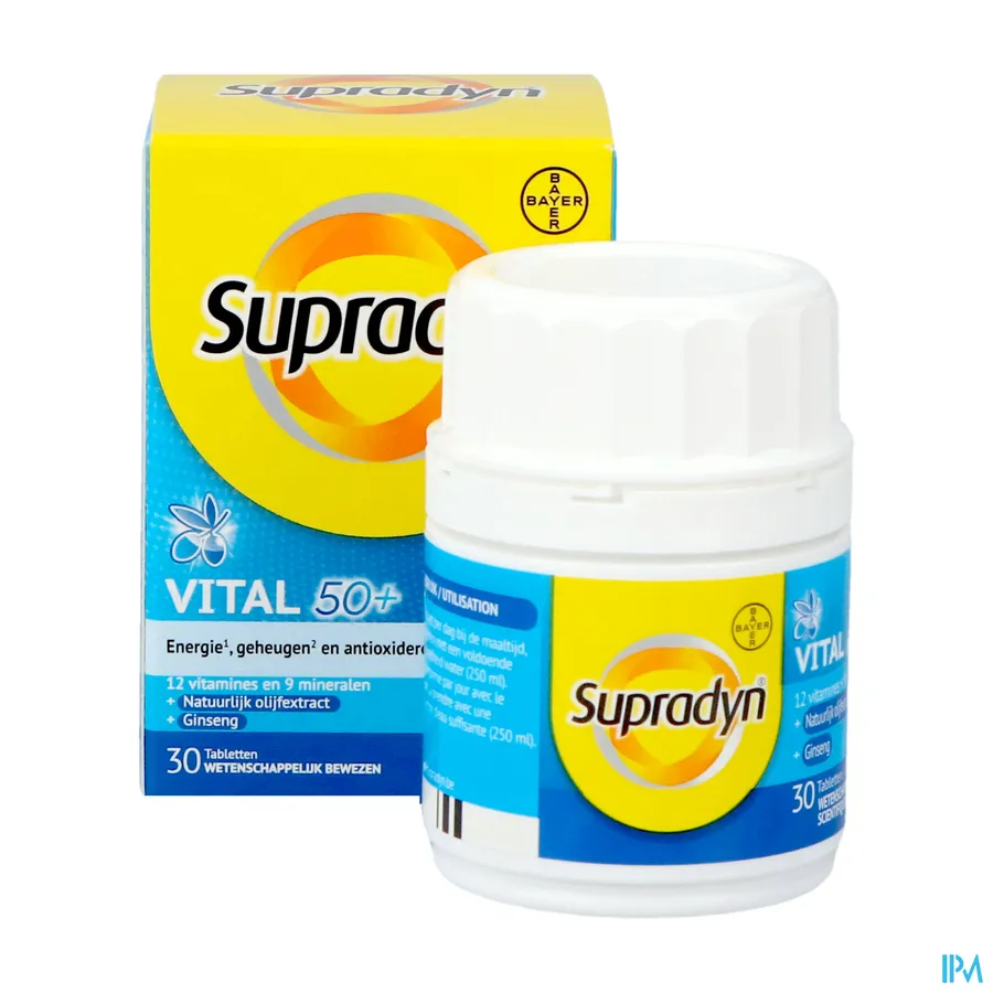 productshot van Supradyn Vital 50+ 30 Tabletten