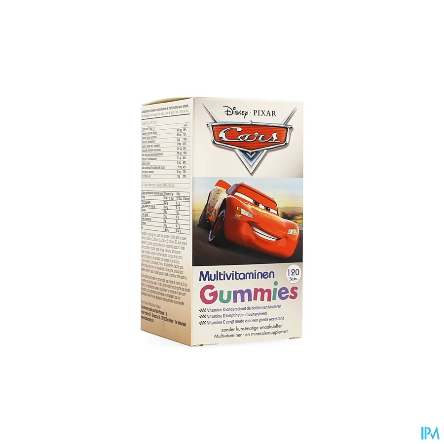 packshot van Disney Cars Multivitaminen Gummies 120 Stuks