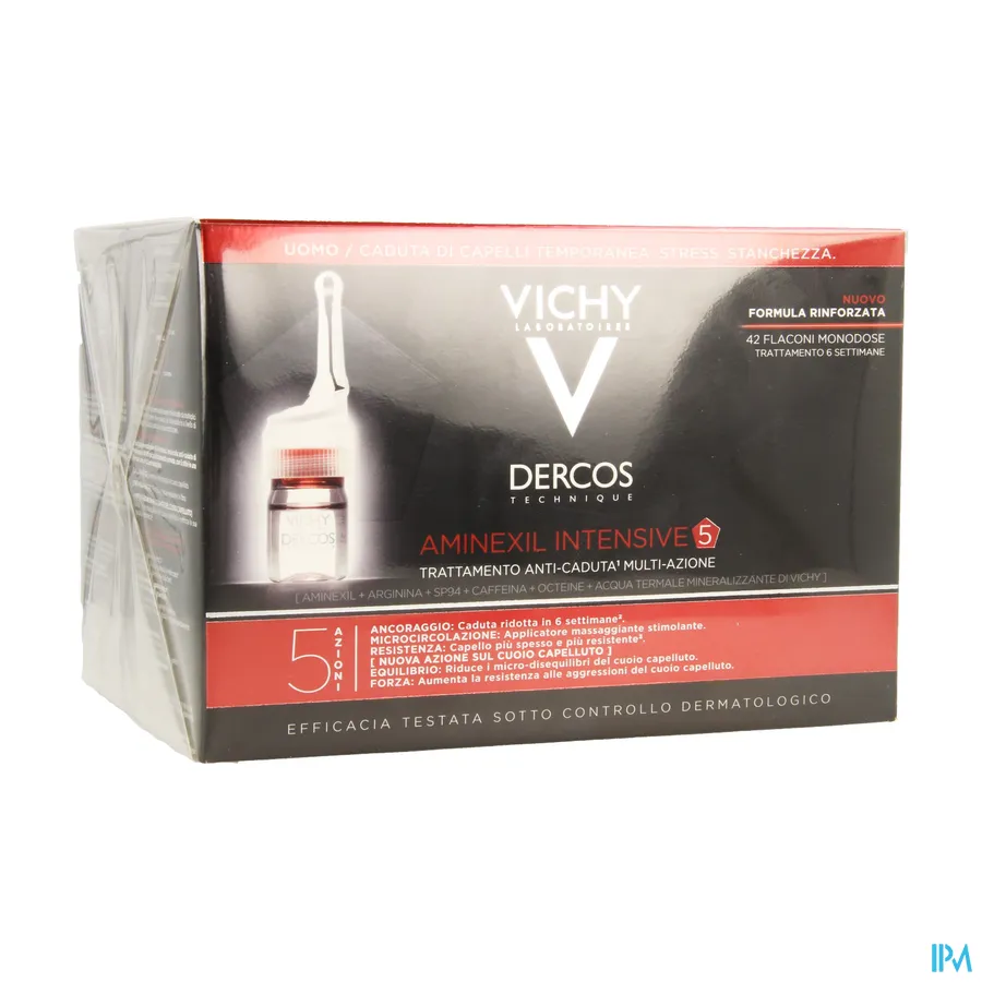 packshot van Vichy Dercos Aminexil Clinical 5 Anti-Haaruitval 42 x 6 ml