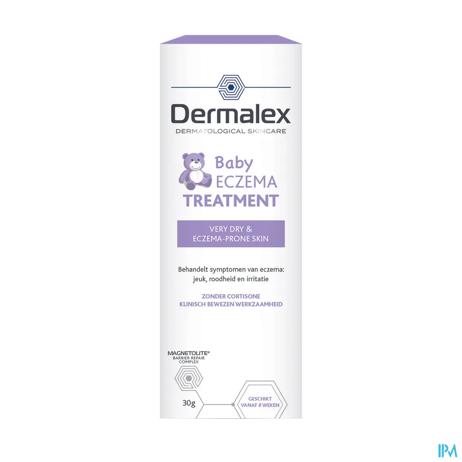 packshot van Dermalex Atopisch Eczema Crème Baby 30 g