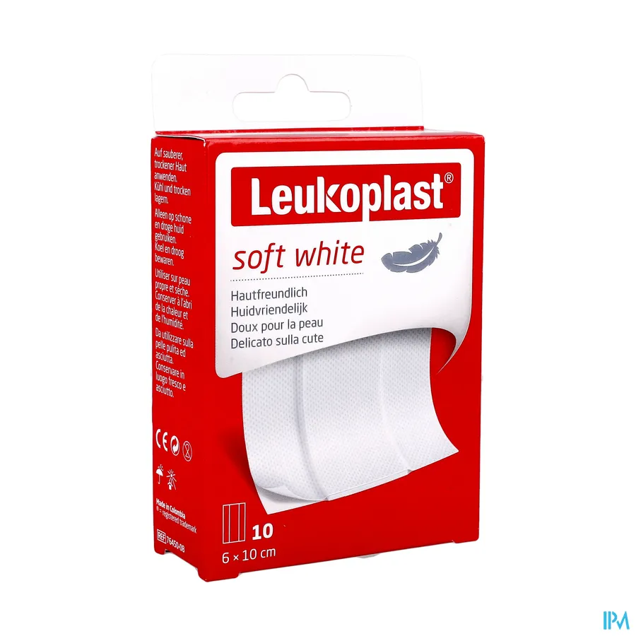packshot van Leukoplast Soft 6 cm x 10 cm 10 stuks