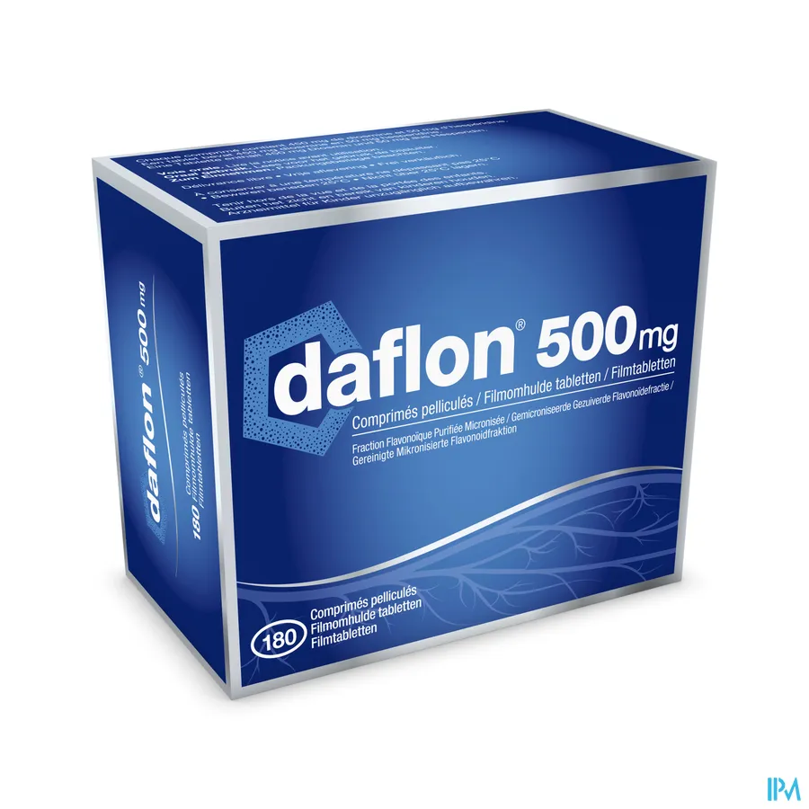 packshot van Daflon 500 mg 180 tabletten