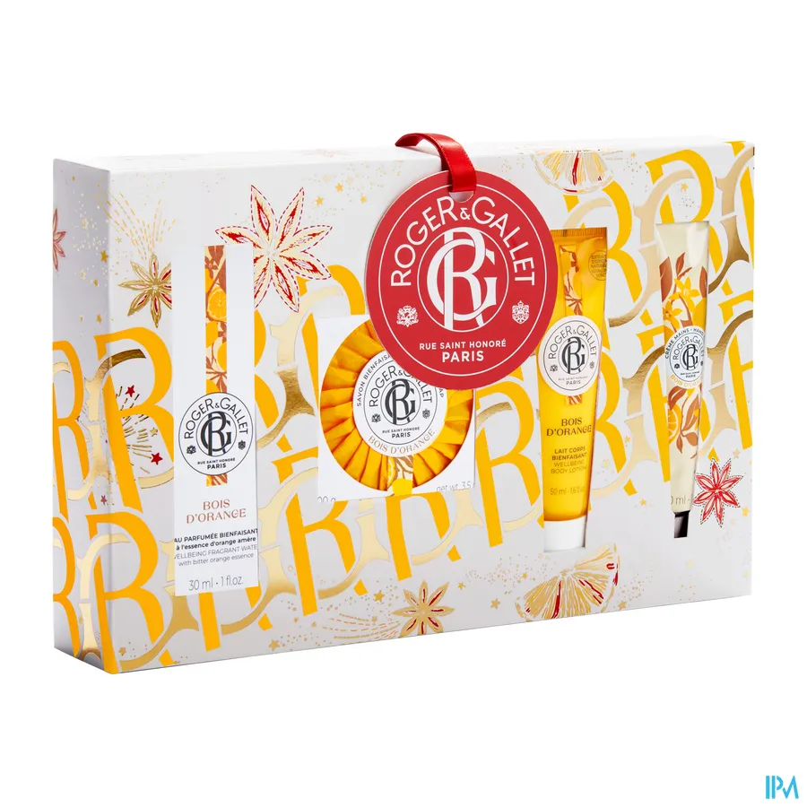 packshot van Roger & gallet Set Noel Rit Bois Orange 30ml 4 Producten