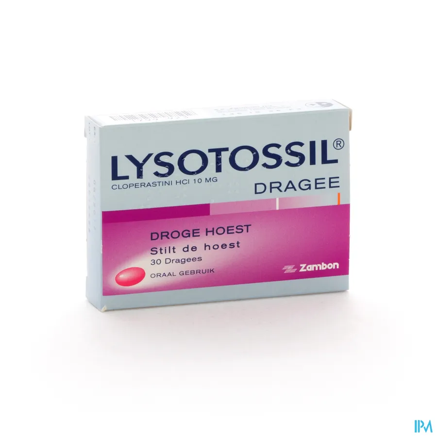 packshot van Lysotossil Hoeststillende Tabletten 30 Stuks