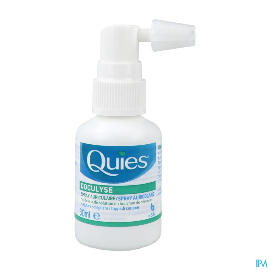 productshot van Quies Doculyse tegen Oorsmeerproppen Spray met Doseerpomp 30 ml