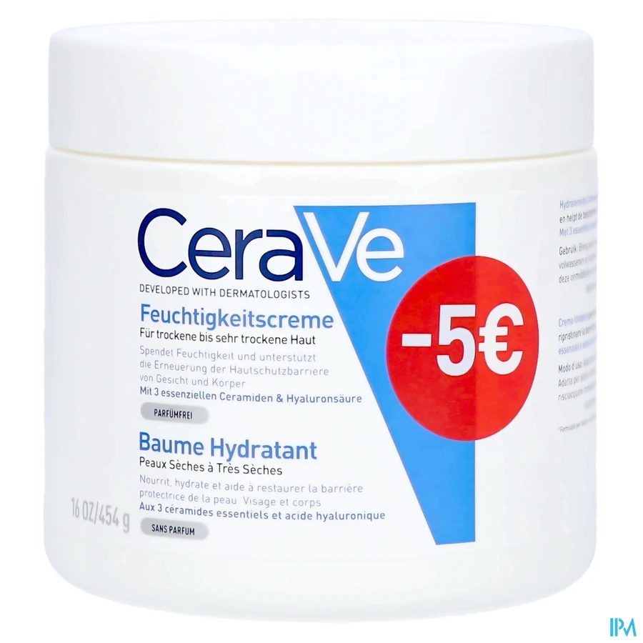packshot van CeraVe Hydraterende Crème 454 g PROMO