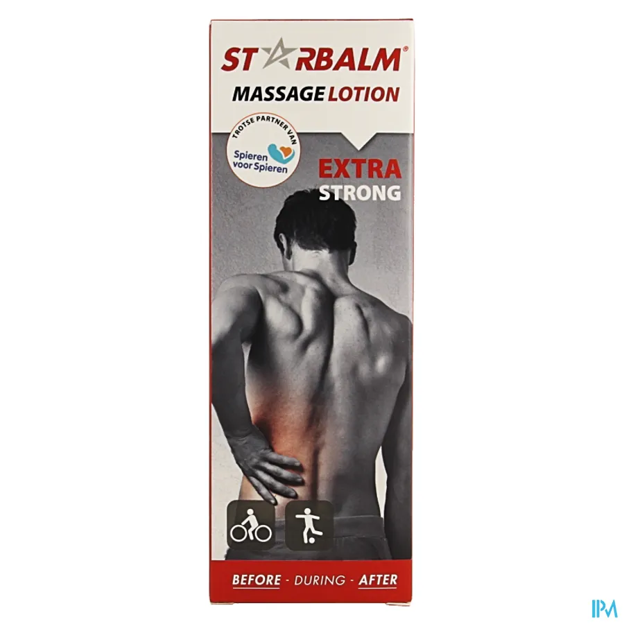 packshot van Star Balm Massage Lotion Extra Strong voor Soepele Spieren en Gewrichten 200 ml