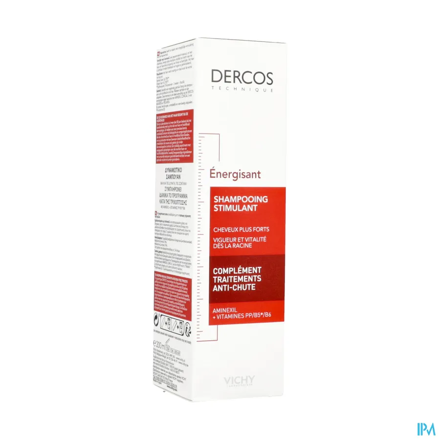 packshot van Vichy Dercos Energy+ Stimulerende Shampoo 200 ml