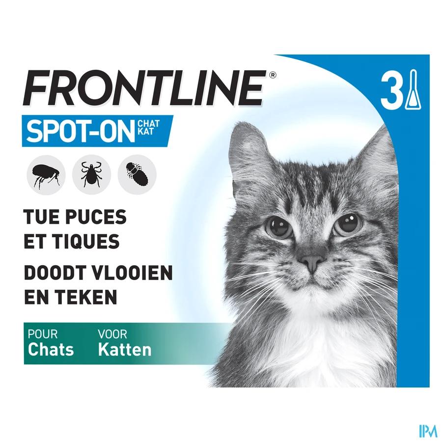 packshot van Frontline Spot-On Kat 3 x 0,50 ml
