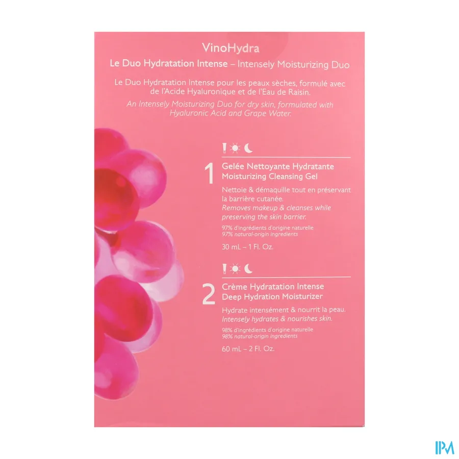 packshot van Caudalie VinoHydra Intensely Moisturizing Duo Geschenkset 1 set