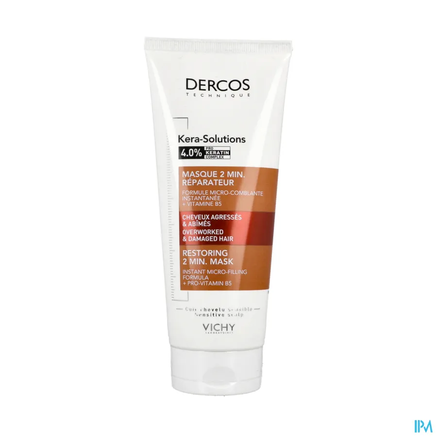 packshot van Vichy Dercos Kera-Solutions Herstellend 2 Min. Masker 200 ml