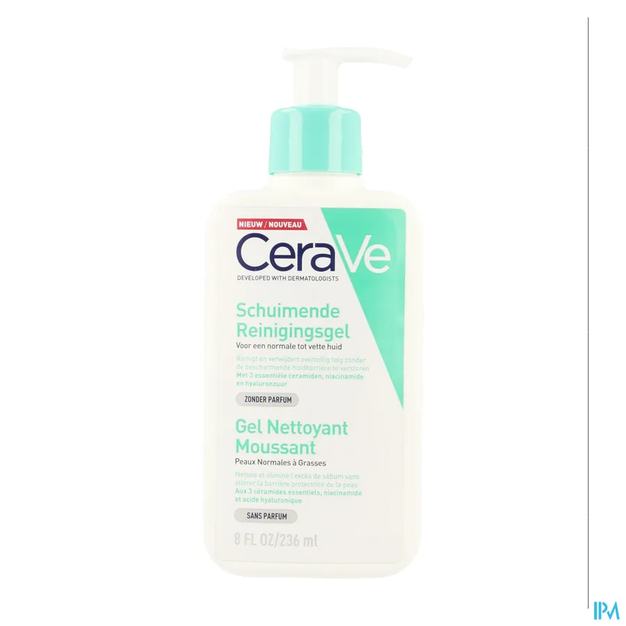 packshot van CeraVe Schuimende Reinigingsgel 236 ml